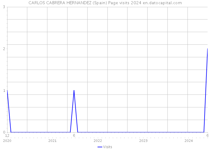 CARLOS CABRERA HERNANDEZ (Spain) Page visits 2024 