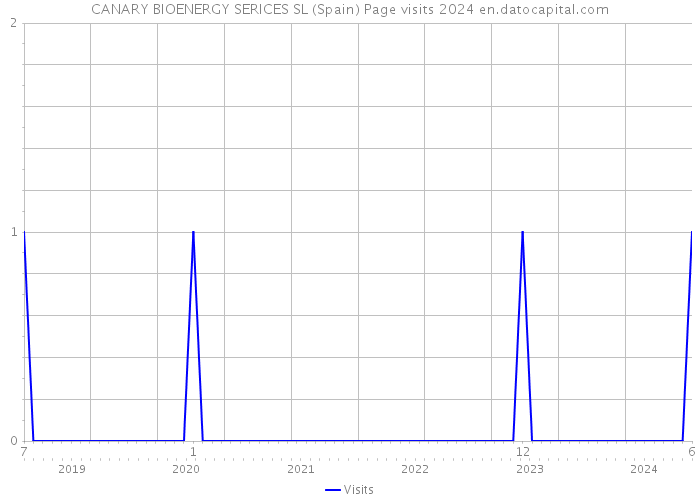 CANARY BIOENERGY SERICES SL (Spain) Page visits 2024 