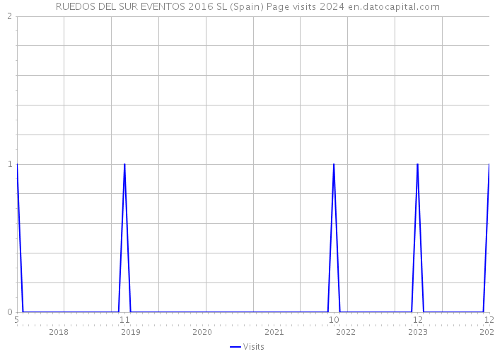 RUEDOS DEL SUR EVENTOS 2016 SL (Spain) Page visits 2024 