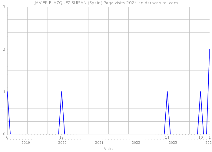 JAVIER BLAZQUEZ BUISAN (Spain) Page visits 2024 