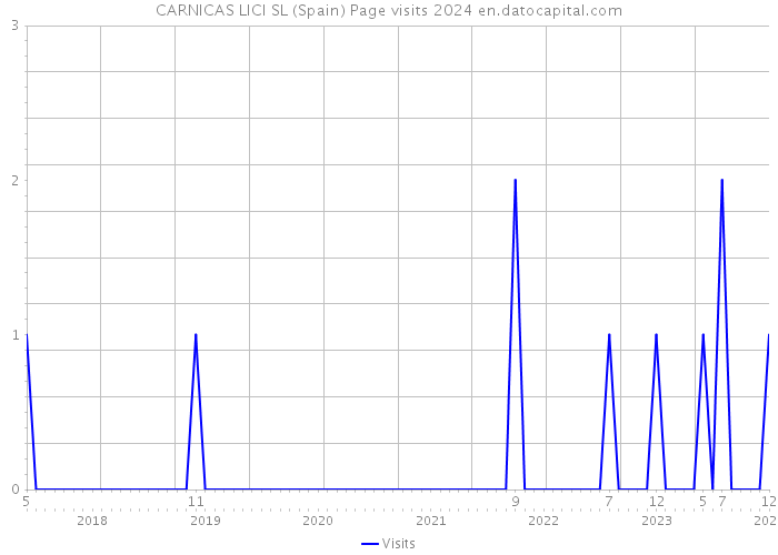 CARNICAS LICI SL (Spain) Page visits 2024 