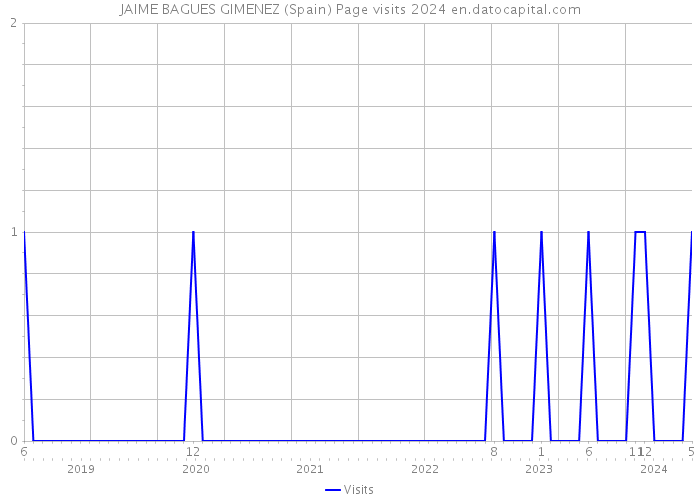 JAIME BAGUES GIMENEZ (Spain) Page visits 2024 