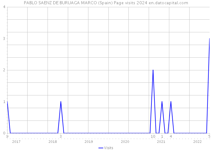 PABLO SAENZ DE BURUAGA MARCO (Spain) Page visits 2024 