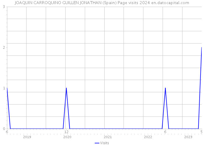 JOAQUIN CARROQUINO GUILLEN JONATHAN (Spain) Page visits 2024 