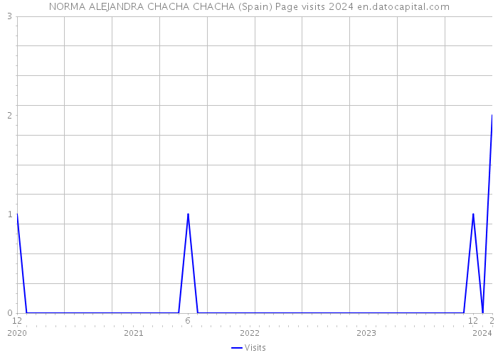 NORMA ALEJANDRA CHACHA CHACHA (Spain) Page visits 2024 