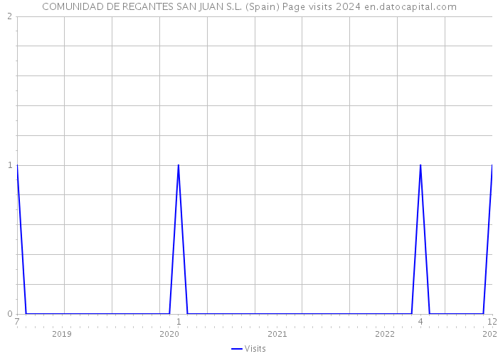 COMUNIDAD DE REGANTES SAN JUAN S.L. (Spain) Page visits 2024 