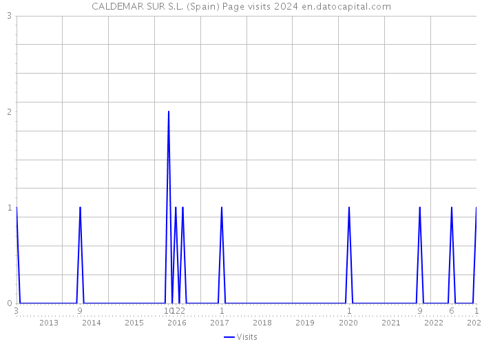 CALDEMAR SUR S.L. (Spain) Page visits 2024 