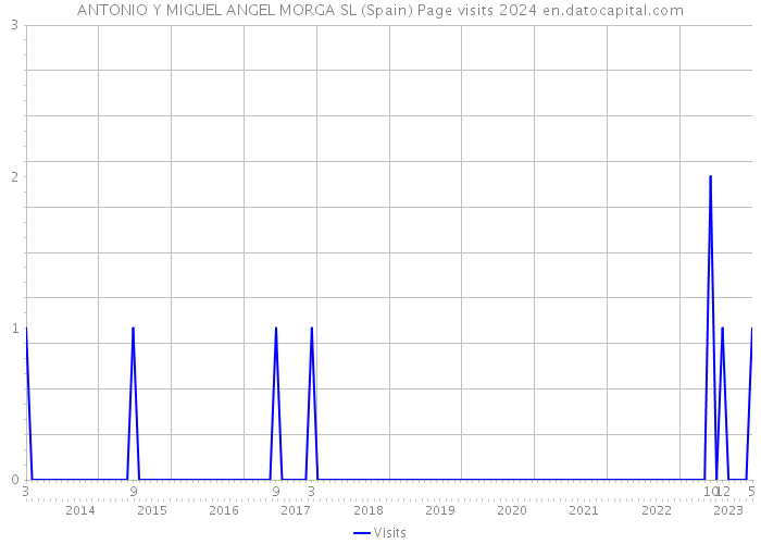 ANTONIO Y MIGUEL ANGEL MORGA SL (Spain) Page visits 2024 