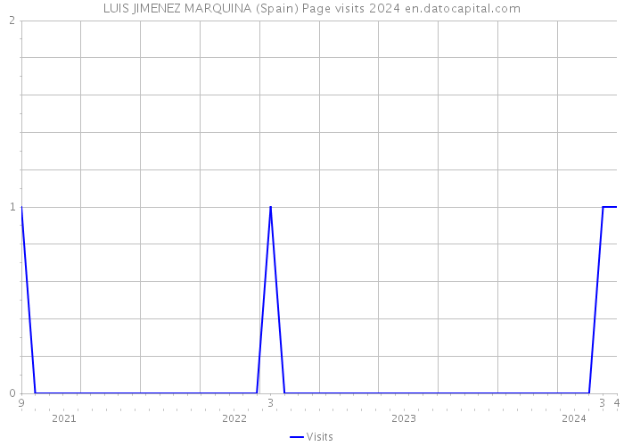 LUIS JIMENEZ MARQUINA (Spain) Page visits 2024 