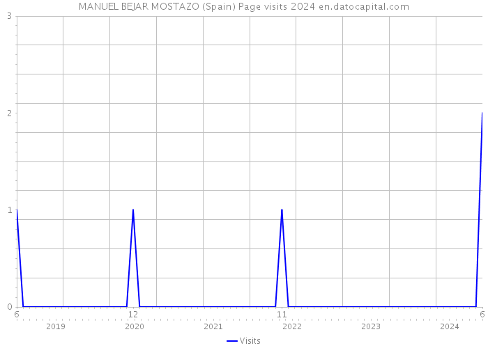 MANUEL BEJAR MOSTAZO (Spain) Page visits 2024 