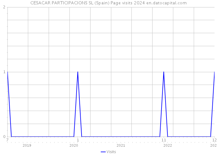 CESACAR PARTICIPACIONS SL (Spain) Page visits 2024 