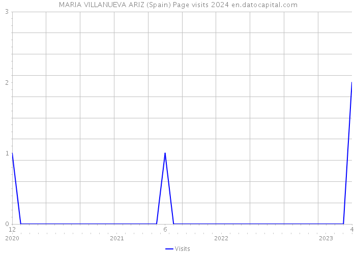 MARIA VILLANUEVA ARIZ (Spain) Page visits 2024 