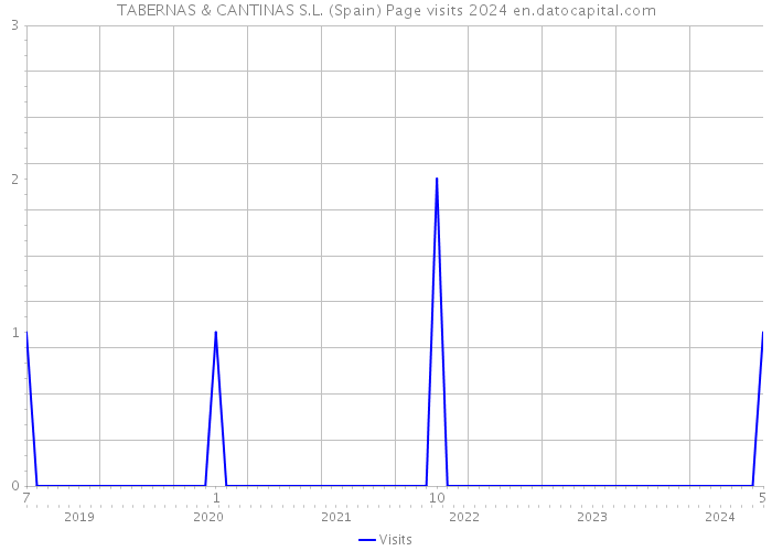 TABERNAS & CANTINAS S.L. (Spain) Page visits 2024 