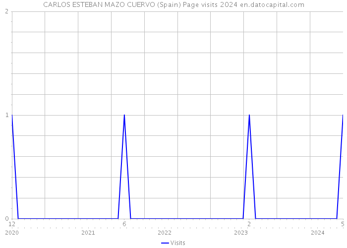 CARLOS ESTEBAN MAZO CUERVO (Spain) Page visits 2024 