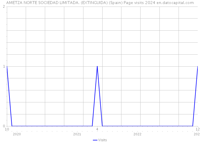 AMETZA NORTE SOCIEDAD LIMITADA. (EXTINGUIDA) (Spain) Page visits 2024 