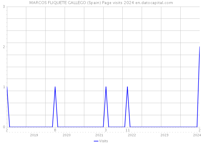 MARCOS FLIQUETE GALLEGO (Spain) Page visits 2024 