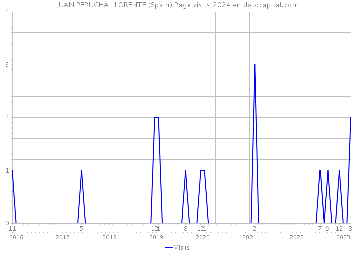 JUAN PERUCHA LLORENTE (Spain) Page visits 2024 
