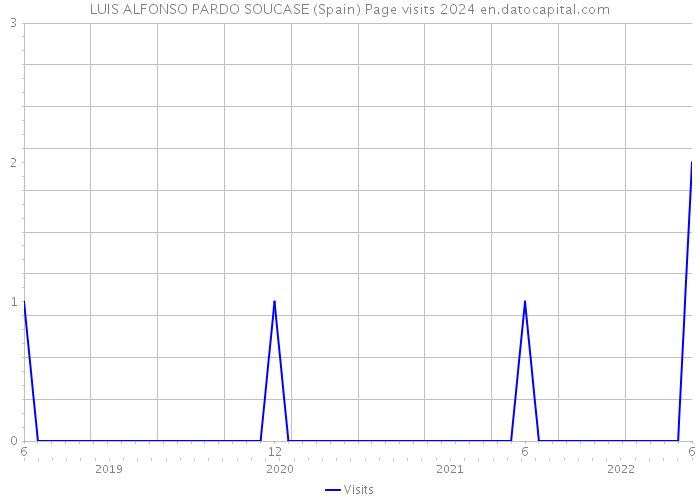 LUIS ALFONSO PARDO SOUCASE (Spain) Page visits 2024 