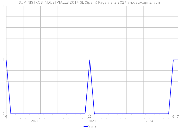 SUMINISTROS INDUSTRIALES 2014 SL (Spain) Page visits 2024 