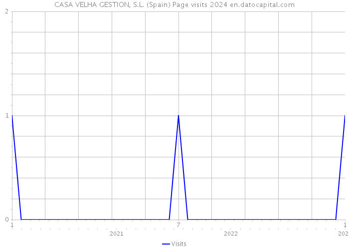 CASA VELHA GESTION, S.L. (Spain) Page visits 2024 