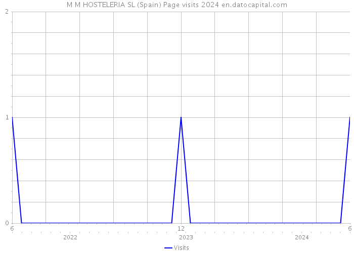 M M HOSTELERIA SL (Spain) Page visits 2024 