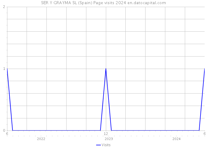 SER Y GRAYMA SL (Spain) Page visits 2024 