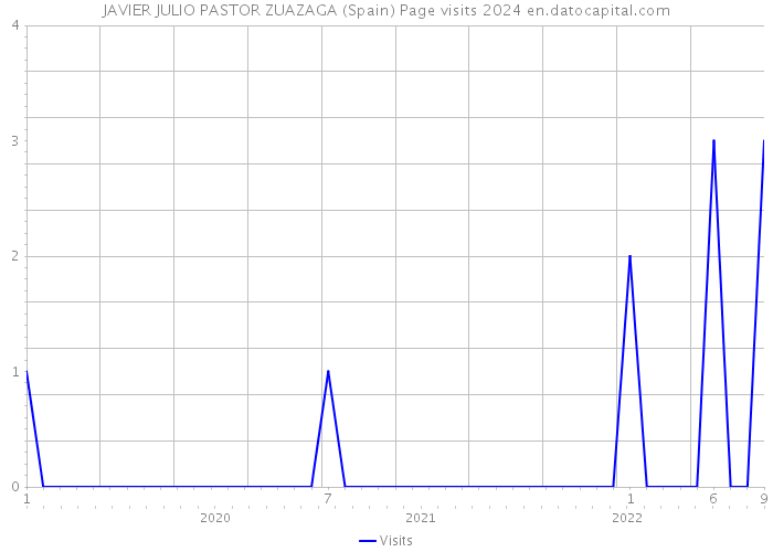 JAVIER JULIO PASTOR ZUAZAGA (Spain) Page visits 2024 