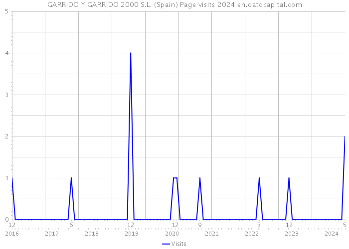 GARRIDO Y GARRIDO 2000 S.L. (Spain) Page visits 2024 
