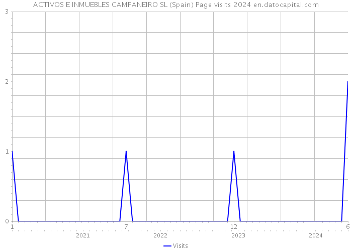 ACTIVOS E INMUEBLES CAMPANEIRO SL (Spain) Page visits 2024 