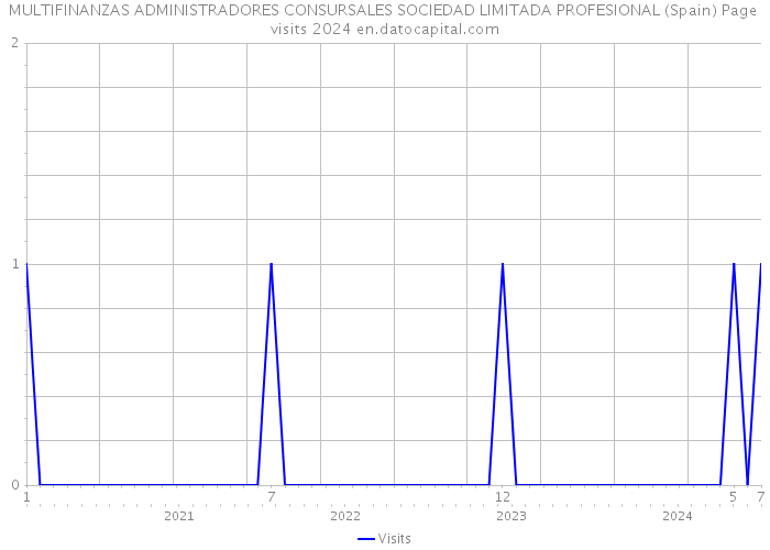 MULTIFINANZAS ADMINISTRADORES CONSURSALES SOCIEDAD LIMITADA PROFESIONAL (Spain) Page visits 2024 