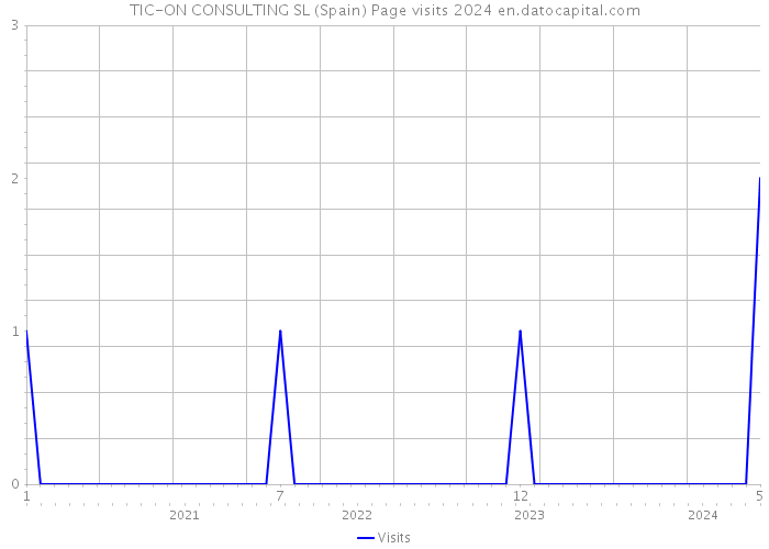 TIC-ON CONSULTING SL (Spain) Page visits 2024 