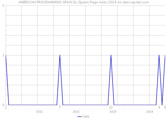 AMERICAN PROGRAMMING SPAIN SL (Spain) Page visits 2024 