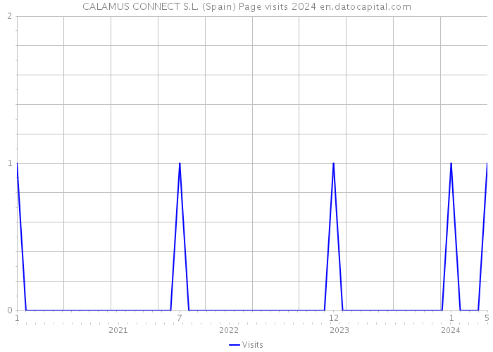 CALAMUS CONNECT S.L. (Spain) Page visits 2024 