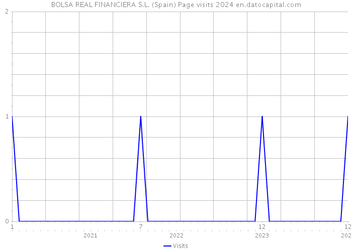 BOLSA REAL FINANCIERA S.L. (Spain) Page visits 2024 