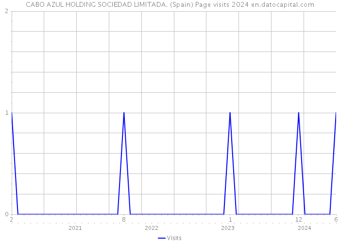CABO AZUL HOLDING SOCIEDAD LIMITADA. (Spain) Page visits 2024 