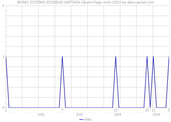 BIONIC SYSTEMS SOCIEDAD LIMITADA (Spain) Page visits 2024 