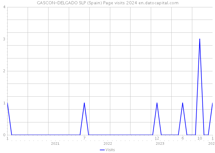 GASCON-DELGADO SLP (Spain) Page visits 2024 