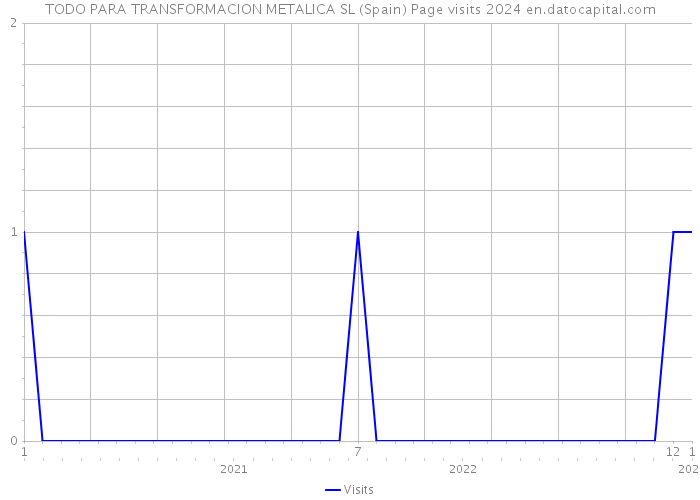 TODO PARA TRANSFORMACION METALICA SL (Spain) Page visits 2024 