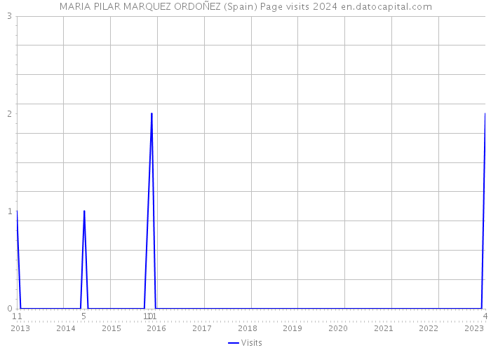 MARIA PILAR MARQUEZ ORDOÑEZ (Spain) Page visits 2024 