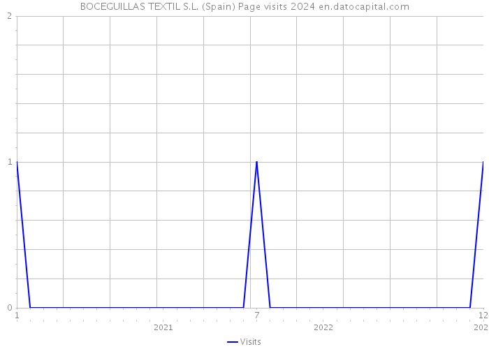 BOCEGUILLAS TEXTIL S.L. (Spain) Page visits 2024 