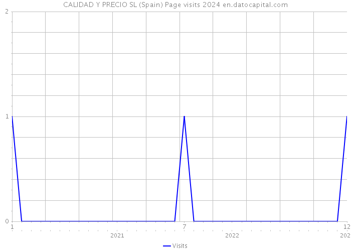 CALIDAD Y PRECIO SL (Spain) Page visits 2024 