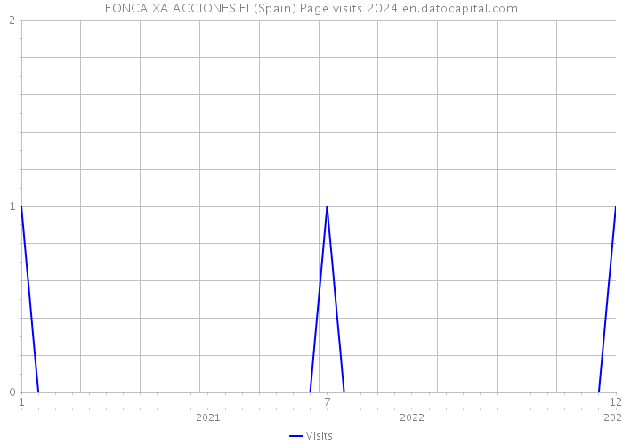 FONCAIXA ACCIONES FI (Spain) Page visits 2024 