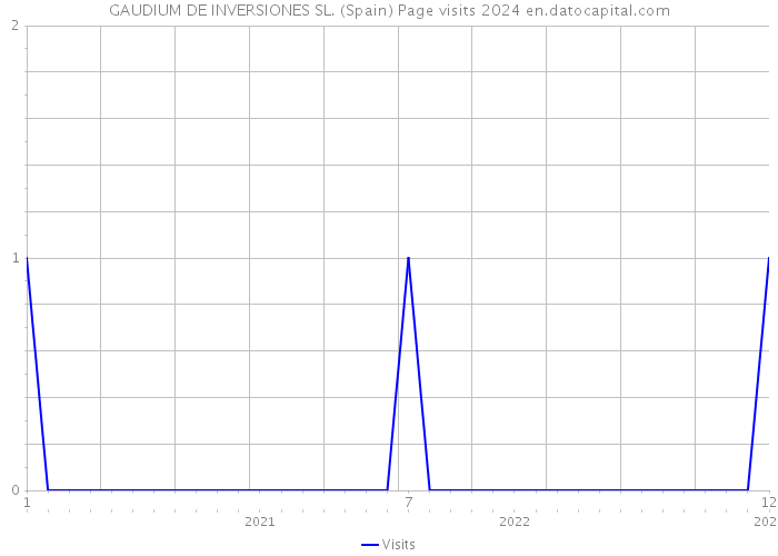 GAUDIUM DE INVERSIONES SL. (Spain) Page visits 2024 