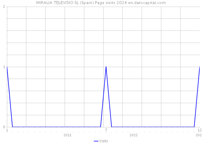 MIRALIA TELEVISIO SL (Spain) Page visits 2024 