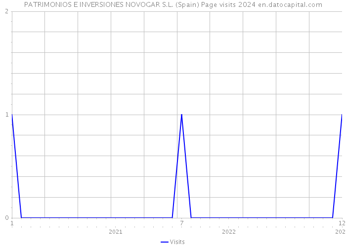 PATRIMONIOS E INVERSIONES NOVOGAR S.L. (Spain) Page visits 2024 
