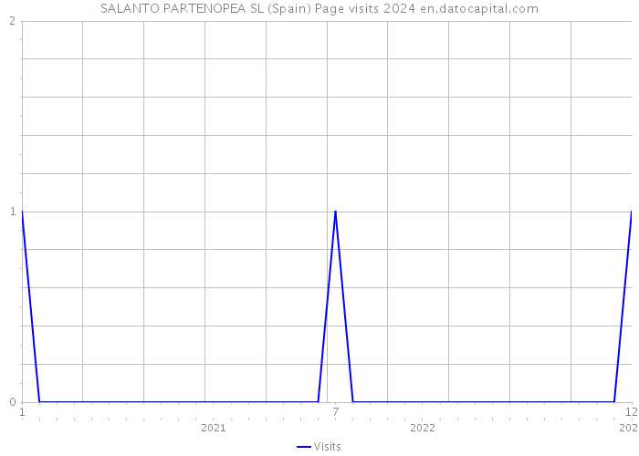 SALANTO PARTENOPEA SL (Spain) Page visits 2024 