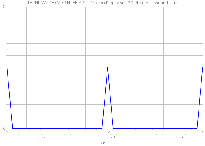 TECNICAS DE CARPINTERIA S.L. (Spain) Page visits 2024 