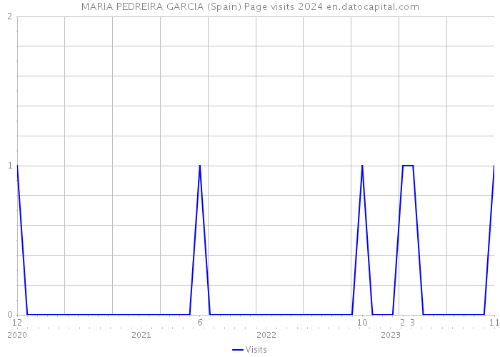 MARIA PEDREIRA GARCIA (Spain) Page visits 2024 