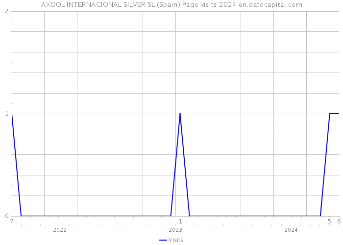 AXOOL INTERNACIONAL SILVER SL (Spain) Page visits 2024 