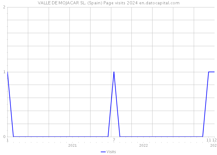 VALLE DE MOJACAR SL. (Spain) Page visits 2024 